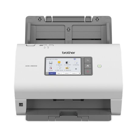 BROTHER Professional Desktop Scanner, 600 dpi Optical Resolution, 100-Sheet Auto Document Feeder ADS-4900W